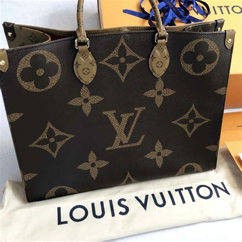 authentic louis vuitton monogram giant onthego gm tote bag